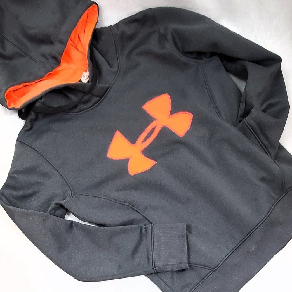 Grey & Orange Hoodie Under Armour Cold Gear Unisex